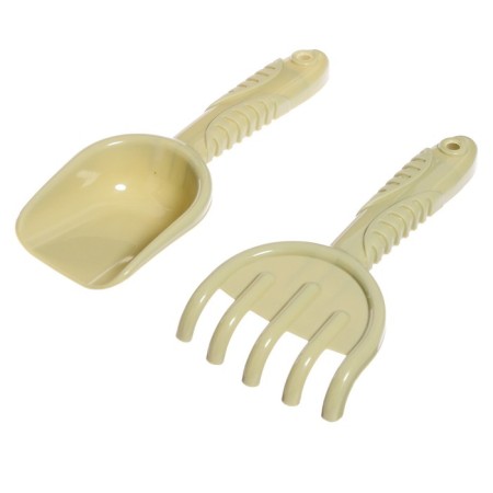 Sanding set "Wormwood", 8 objects: scoop, rake, sieve, bucket, 4 molds-3