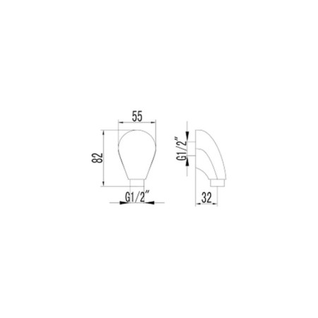 Shower hose connection Lemark LM4883C, 55 x 82 mm, chrome-1