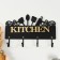 Decorative tree hooks "kitchen accessories" black, mirror 4.3x34x22.3 cm