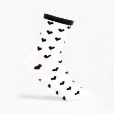 Women's socks, white color, size 36-40