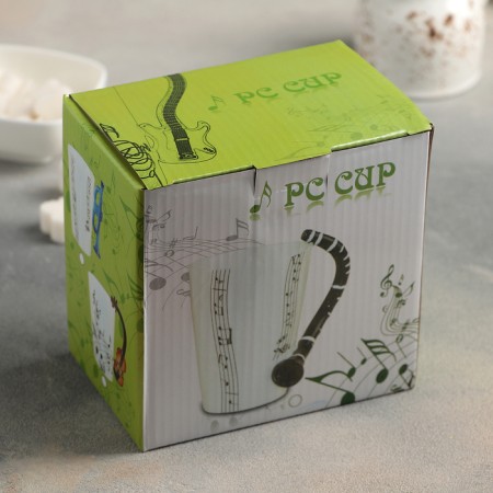 Ceramic mug "Tools. Guitar ", 350 ml, white color-3