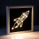 Light picture “Rocket” LED USB from batteries 3haa white 24.5x24.5x3.5 cm Risalux