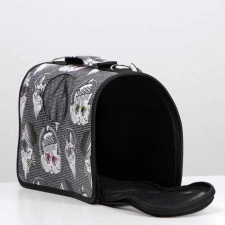 Bag - Animal Contact "Winter Cats", size S, 37.5 x 17 x 22 cm-4