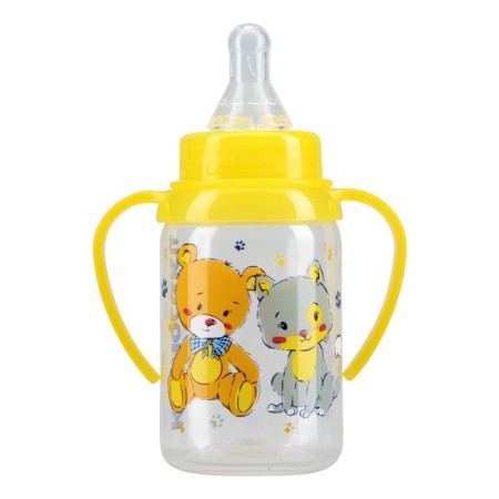 A bottle for feeding with handles, 125 ml, from 6 months., Mix color-2