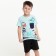 Children's shorts, black color, height 110-116 cm