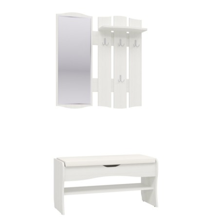 Mange with a mirror fuzhen, 860x215x880, white frame-2