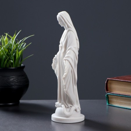 Figure "Virgin Mary" 23x12cm, white / marble baby-1