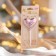 Candle in the cake "Air Ball. Heart", 5.5 cm. Pink gold