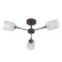 Isla chandelier 3x60W E27 Brown 48x48x22cm