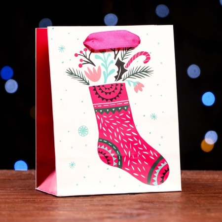 Laminated "New Year's toe" package 11.5 x 14.5 x 6 cm