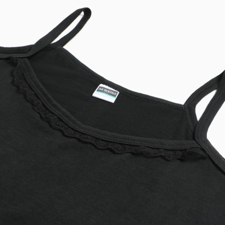 T -shirt female, black color, size 52-2