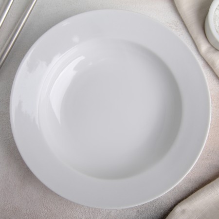 Deep plate, d = 20 cm, 250 ml, white, porcelain-1
