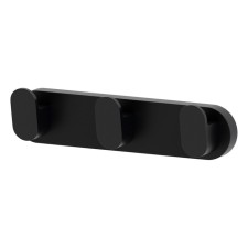 Bar with 3 hooks 18 cm black artwelle