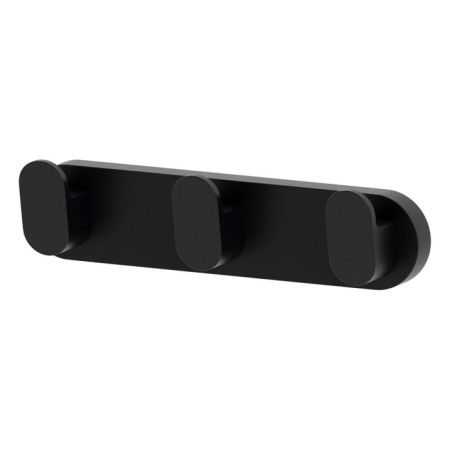 Bar with 3 hooks 18 cm black artwelle