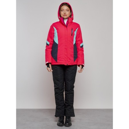 Ski jacket female winter, size 50, pink color-14