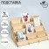 Cards of 12 cells 12 cm, 38.1 × 23 × 25 cm, thickness 3 mm, beige color