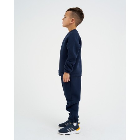 Костюм детский с начёсом (джемпер, брюки) KAFTAN "Basic line" р.36 (134-140), синий-1