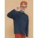Turtleneck for a boy Pelican, height 116 cm, dark blue color