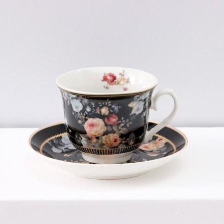 Tea service ceramic "cobalt", 12 items: 6 cups 200 ml, 6 saucer d = 13.5 cm-1