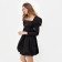 Dress women's balloon minku: Partydress Black color, size 42-44