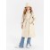 Пальто стёганое для девочек AmaroBaby TRENDY, рост 128-134 см, цвет молочный
