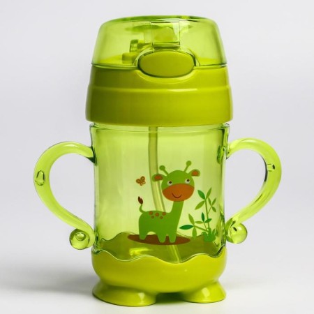 Baby chipper with silicone tube, 220 ml., With pens, Mix color-8