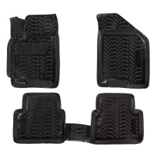 A set of rugs in Airline Salon, Chevrolet Lacetti 2004-2012, high side, polymer, black color, 4 pcs
