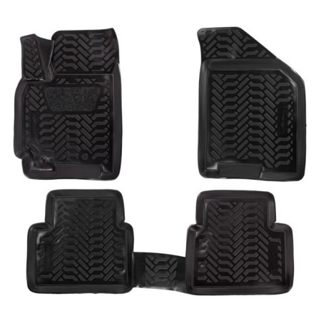 A set of rugs in Airline Salon, Chevrolet Lacetti 2004-2012, high side, polymer, black color, 4 pcs