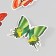 Butterflies cardboard "natural" set 12 pcs h = 4-10 cm