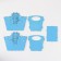 Dragnesh-jacket "Dragon" blue 18x12x14.5 cm (set of 5 parts)