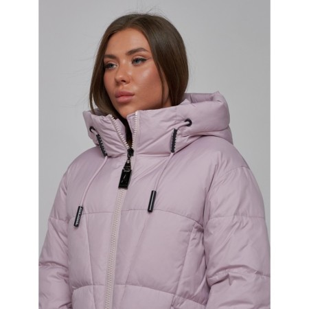 Coat insulated winter female, size 44, purple color-18