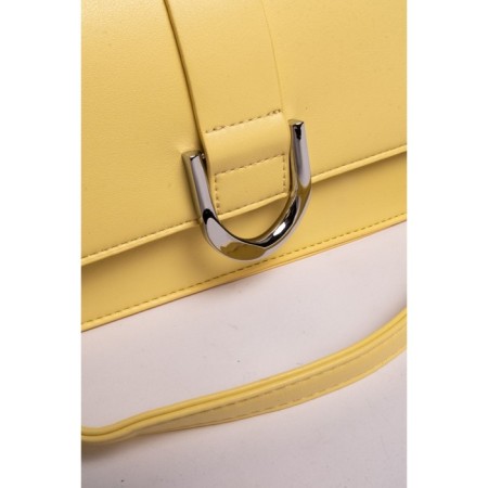 Cross-Body Bag, eco-leather, Ludor yellow, 26x7x14 cm-3