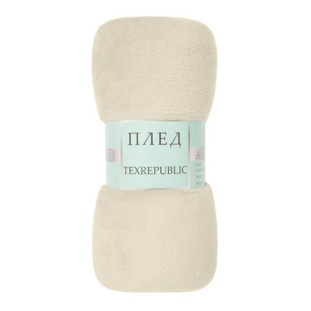 Texrepublic blanket, size 180x200 cm, beige color-1
