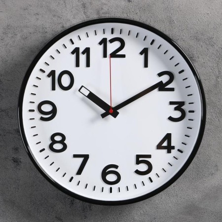 Wall clock, series: classic, D-30.5 cm, volumetric numbers