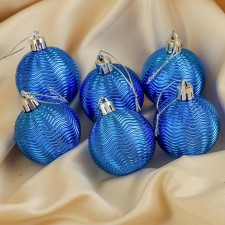 Set of balls plastic D-5 cm, 6 pcs 