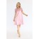 Atlas dress with lace sleeves, size 44