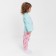 Pajamas for girls, pink/mint color, height 86-92 cm