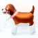 Foil figure 32 "" Dog in the collar ", on wheels