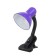Table lamp E27, with off. On the clamp (220V) purple (108V)