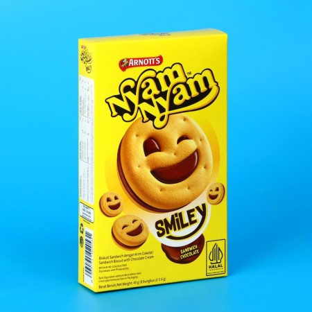 Biscuit sucking "Smile" with chocolate, 45 g