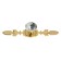 Handle button cappio, d = 20, l = 120 mm, color gold