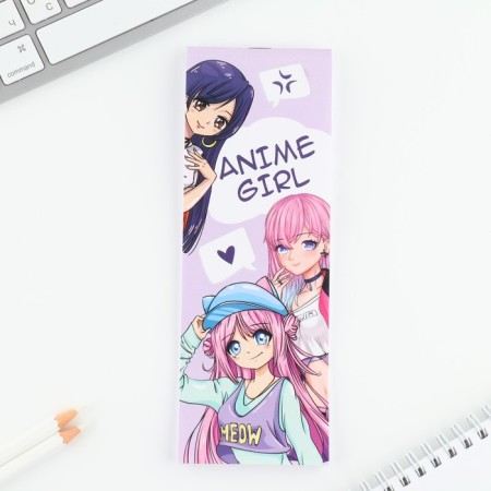 Set 2 pencils and notebook "Anime Girl"-2