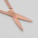 Scissors manicure, bent, 9 cm, color pink gold