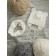 A cap on ties with ears children's Amarobaby Pure Love Bear, with a lining, size 46-48 cm, dairy color