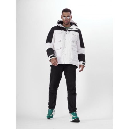 Ski jacket men, size 56, white color-1
