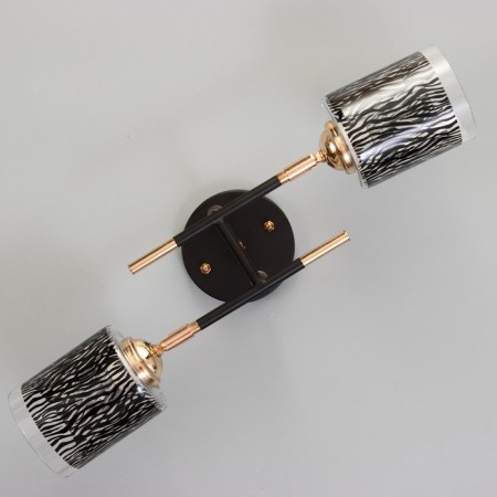 Roberta chandelier 2he27 40W black and gold 48x26x27 cm Bayerlux-4
