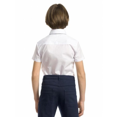 Short -sleeve shirt for Pelican boy, height 140 cm, white color-1