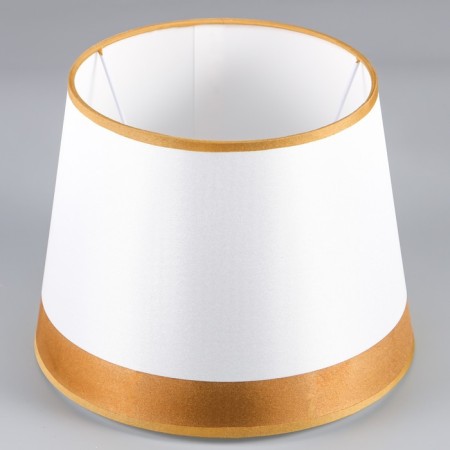 Lampshade e27 white-gold 26x26x20 cm