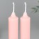 Candles are tall with the application of “Light Easter!”, 2 pcs., Pink, 19 x 2.1 cm.