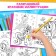 Coloring for girls Set "Pony", 2 pcs. 16 pages, pencils 6 colors